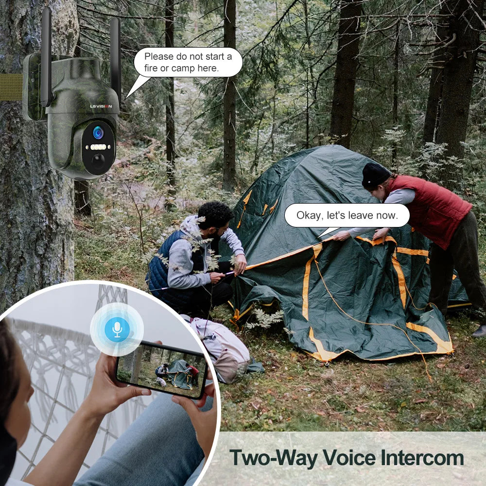 Solar Trail Cameras Wifi Security Cameras Outdoor 4G SIM Phone Access, Motion Activated for Jobsite Farm Remote Area