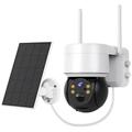 Ultra-HD Solar Powered Wireless Security Camera - 2K WiFi Outdoor Surveillance with Night Vision & AI Motion Detection
