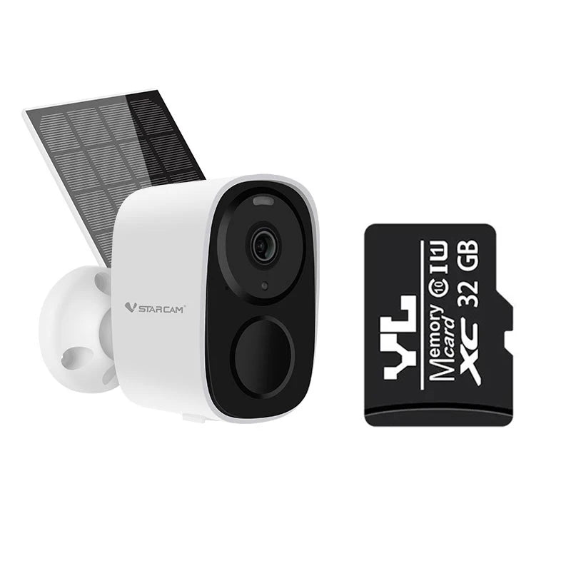 Outdoor Full HD 1080P Wireless IP Security Camera with Solar Power and 5000mAh Battery