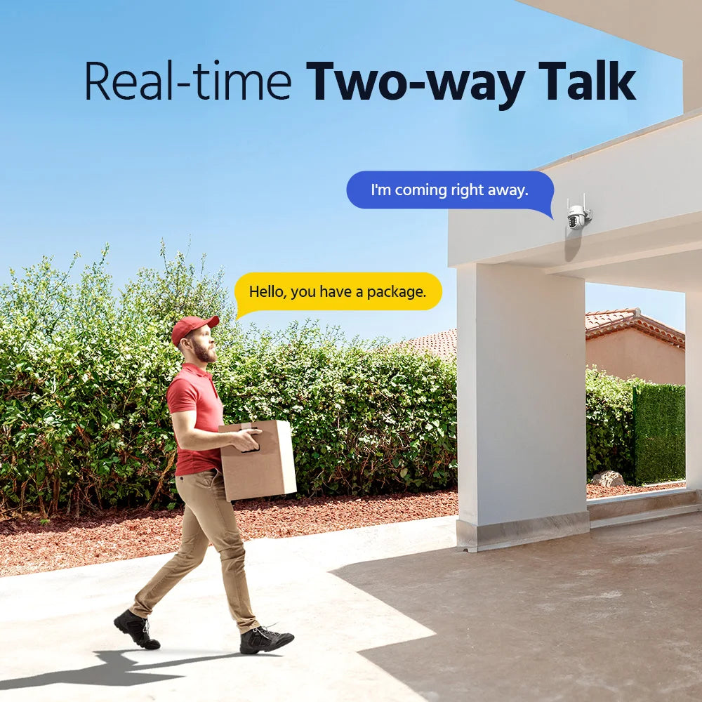 4MP Solar-Powered Security Camera System with 4-Channel NVR, Color Night Vision, Two-Way Audio, and 2K Wireless Capabilities